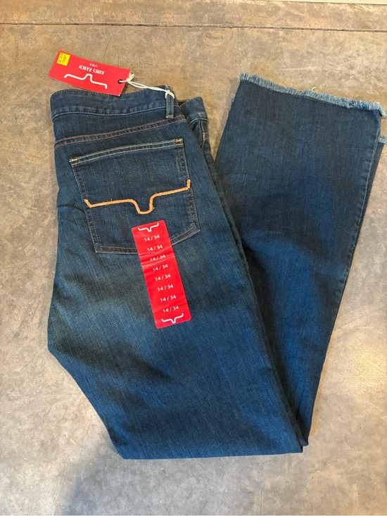 Kimes Ranch Denim - Kimes Ranch Lola Dark Wash Jeans with Frayed Hem